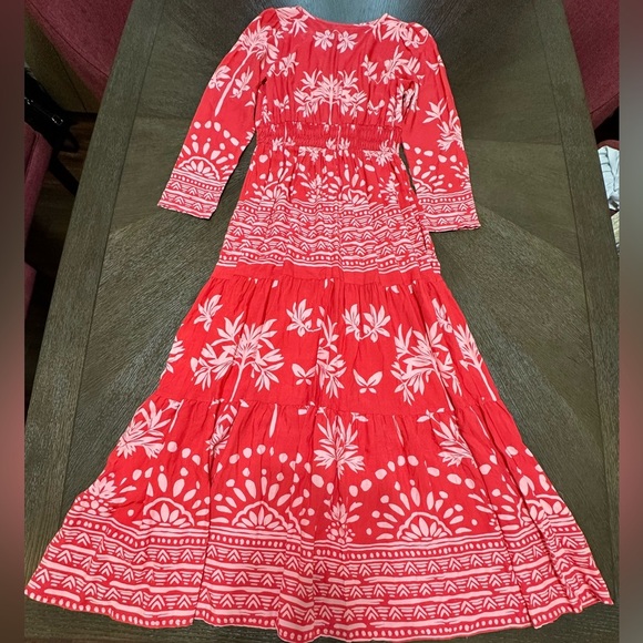 Easel Floral Boho Rayon Maxi Dress, Women’s Size Small - Picture 8 of 8